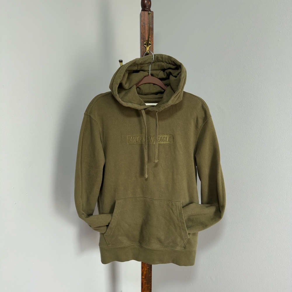 American Eagle Outfitters Green Sweatshirt Hoodie